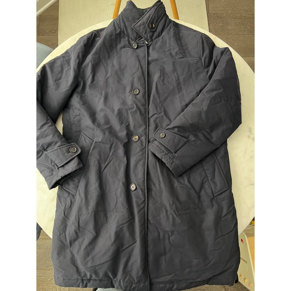 $6000 Brunello Cucinelli Navy Thermore Ecodown Water Resistant Puffer Parka IT50